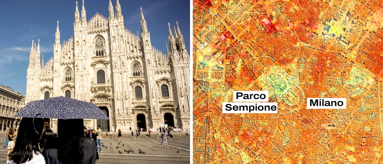 Caldo da bollino rosso a Milano e Brescia: dove sono le isole di calore (e fresco) e quando è vietato lavorare all’aperto
